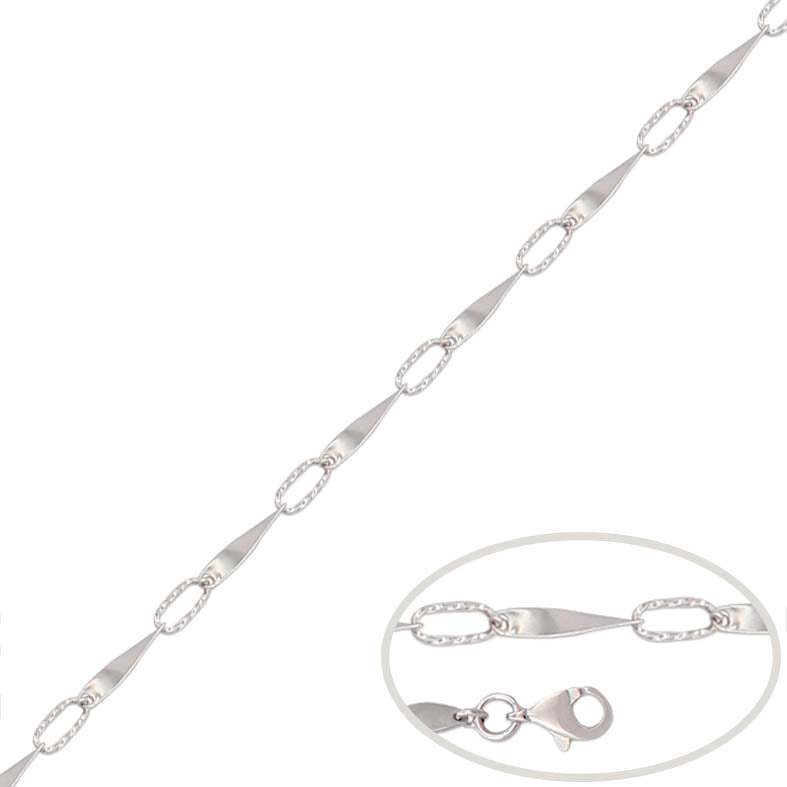 PULSERA ORO BLANCO 18KL