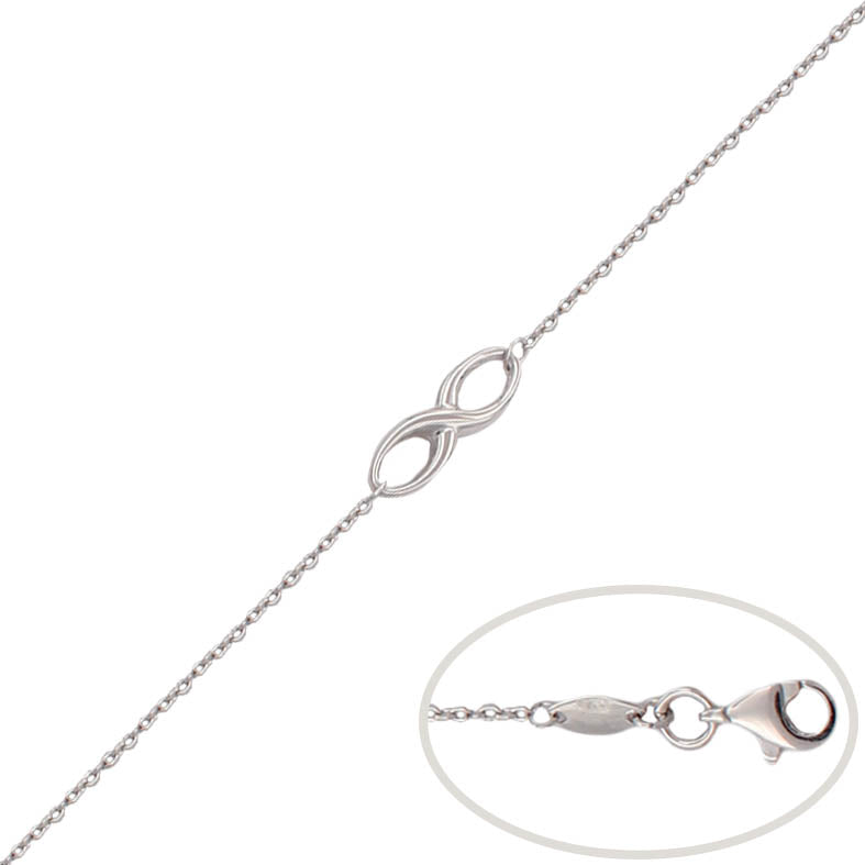 PULSERA ORO BLANCO 18KL INFINITO