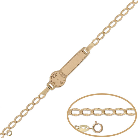 PULSERA ORO 18KL RELOJ - 13CM