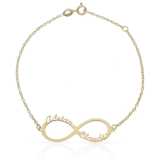 PULSERA ORO 18KL INFINITO NOMBRES