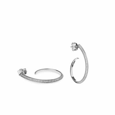 Pendientes aros originales plata JO-18513-W-A