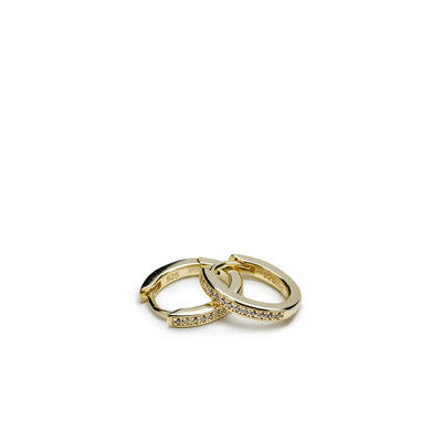 Pendientes aro plata bañada oro mini JO-19349-G-A