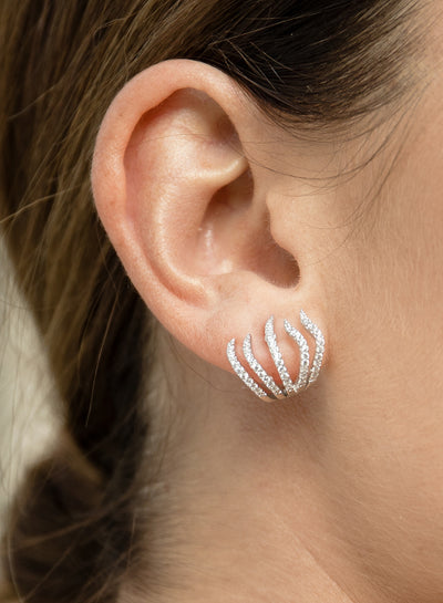 Pendientes originales diseño 5 garras JO-17895-A