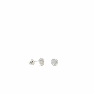 Pendientes mini círculo plata JO-16367-W-A