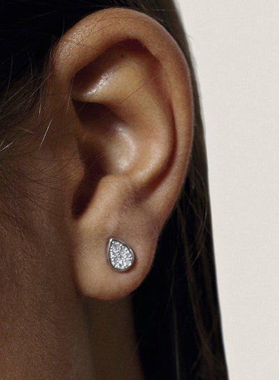 Pendientes pequeños motivo gota JO-16335-A