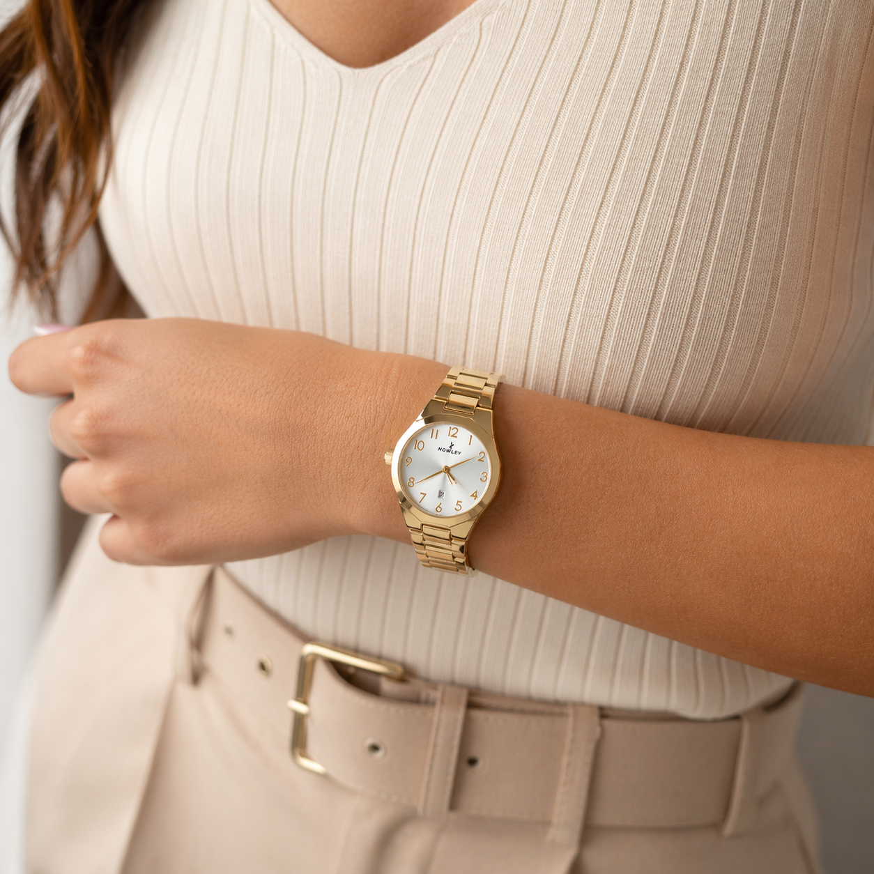 Reloj Nowley Prisma Mujer Plateado Cuadrado con Circonitas JO-8-0109-0-1