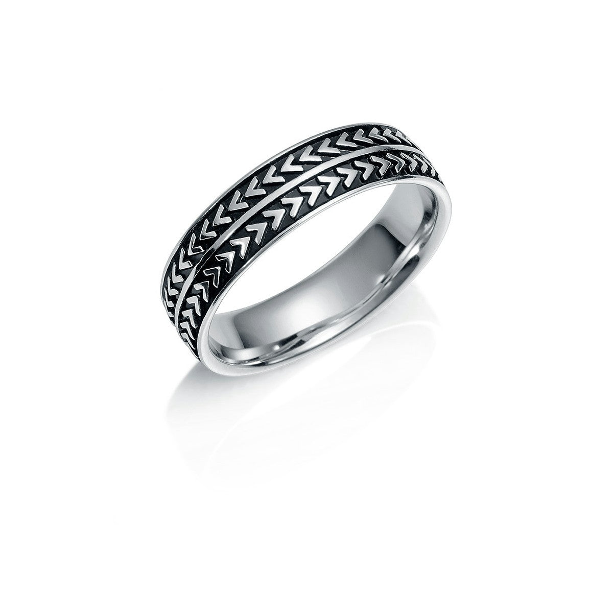 Anillo Hombre 2 Filas Espiga Envejecido JO-SO1270