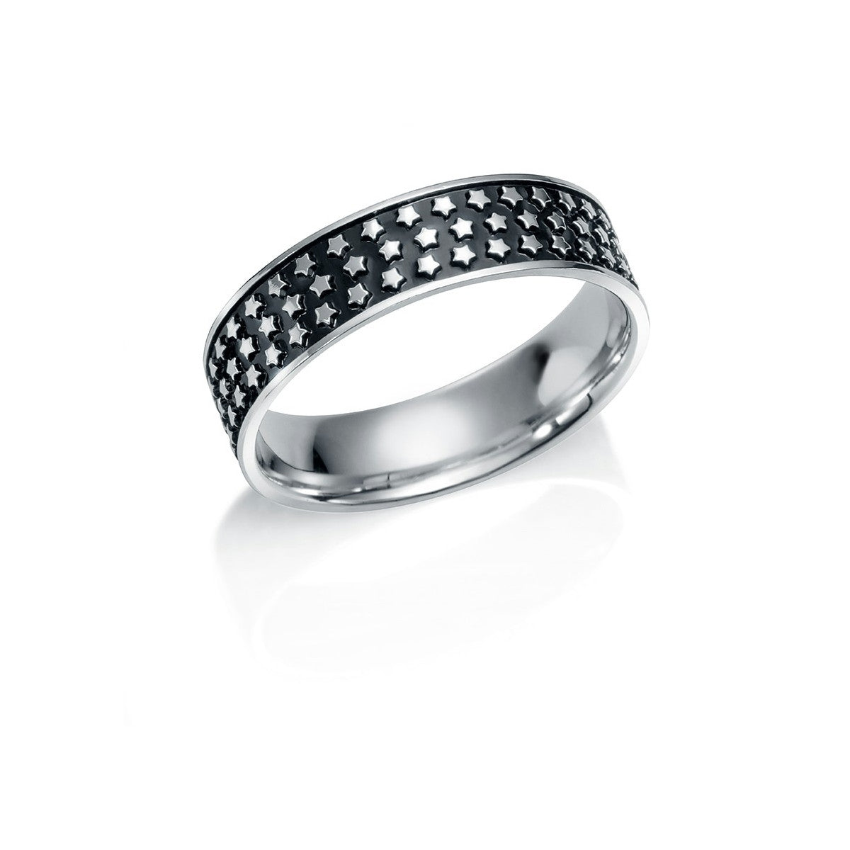Anillo Hombre Estrellas Envejecido JO-SO1271