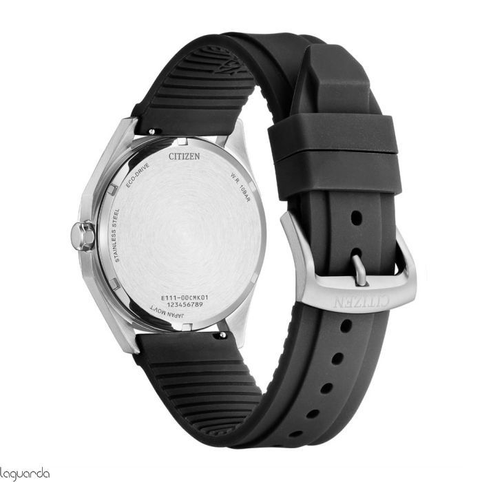 Reloj Citizen Caballero Eco Drive 3 Agujas Silicona BM7631-01E