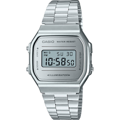 Reloj Casio Vintage  Mirror Face Plateado - JO-A168WEM-7EF