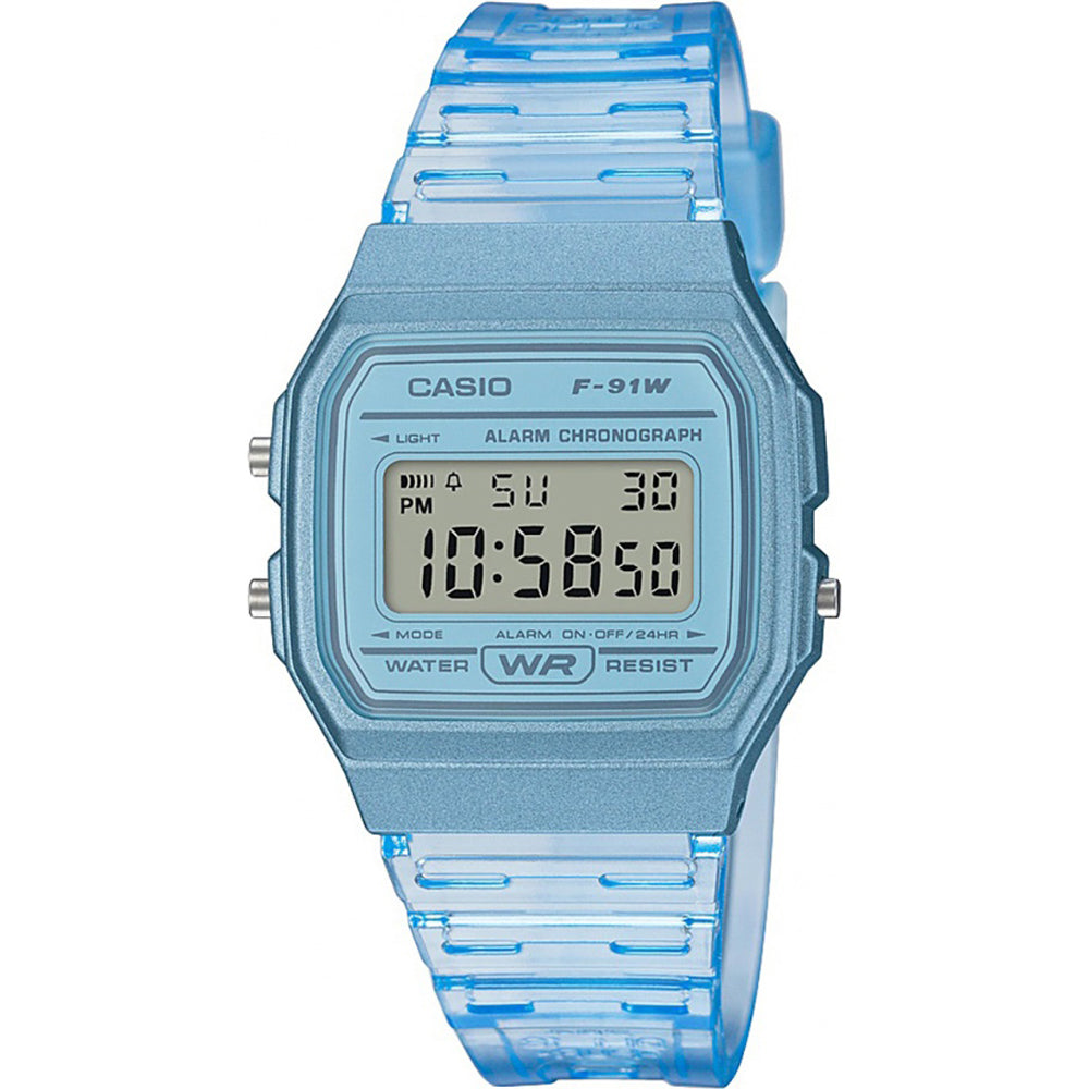 Rellotge Casio Collection Transparent Blau - JO-F-91WS-2EF