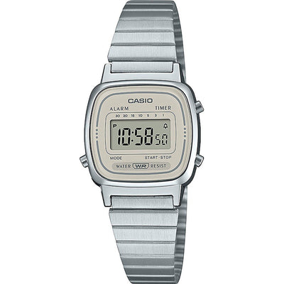 Reloj Casio Vintage Plateado Dial Gris - JO-LA670WEA-8AEF