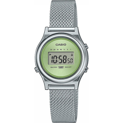 Reloj Casio Vintage  Malla Milanesa Verde - JO-LA700WEM-3AEF
