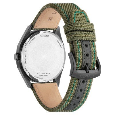 Reloj Citizen Caballero Eco Drive 3 Agujas Nylon JO-BM7635-01X - Relojería Joyería Orlando
