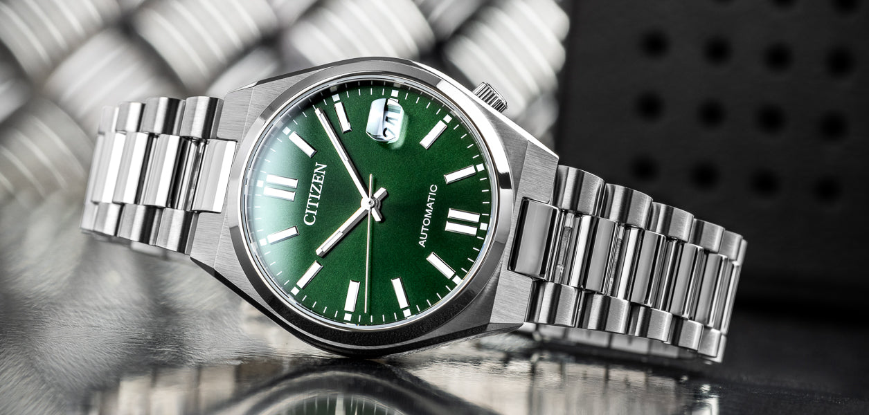 Citizen Mecánico JO-NJ0200-50X Sport Verde - Relojería Joyería Orlando