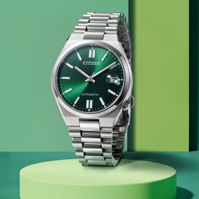 Citizen Mecánico JO-NJ0200-50X Sport Verde - Relojería Joyería Orlando