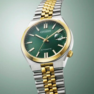 Citizen Mecánico JO-NK0024-54X Verde - Relojería Joyería Orlando