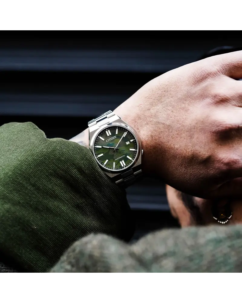 Citizen Mecánico Tsuyosa Verde Militar JO-NJ0159-86X - Relojería Joyería Orlando