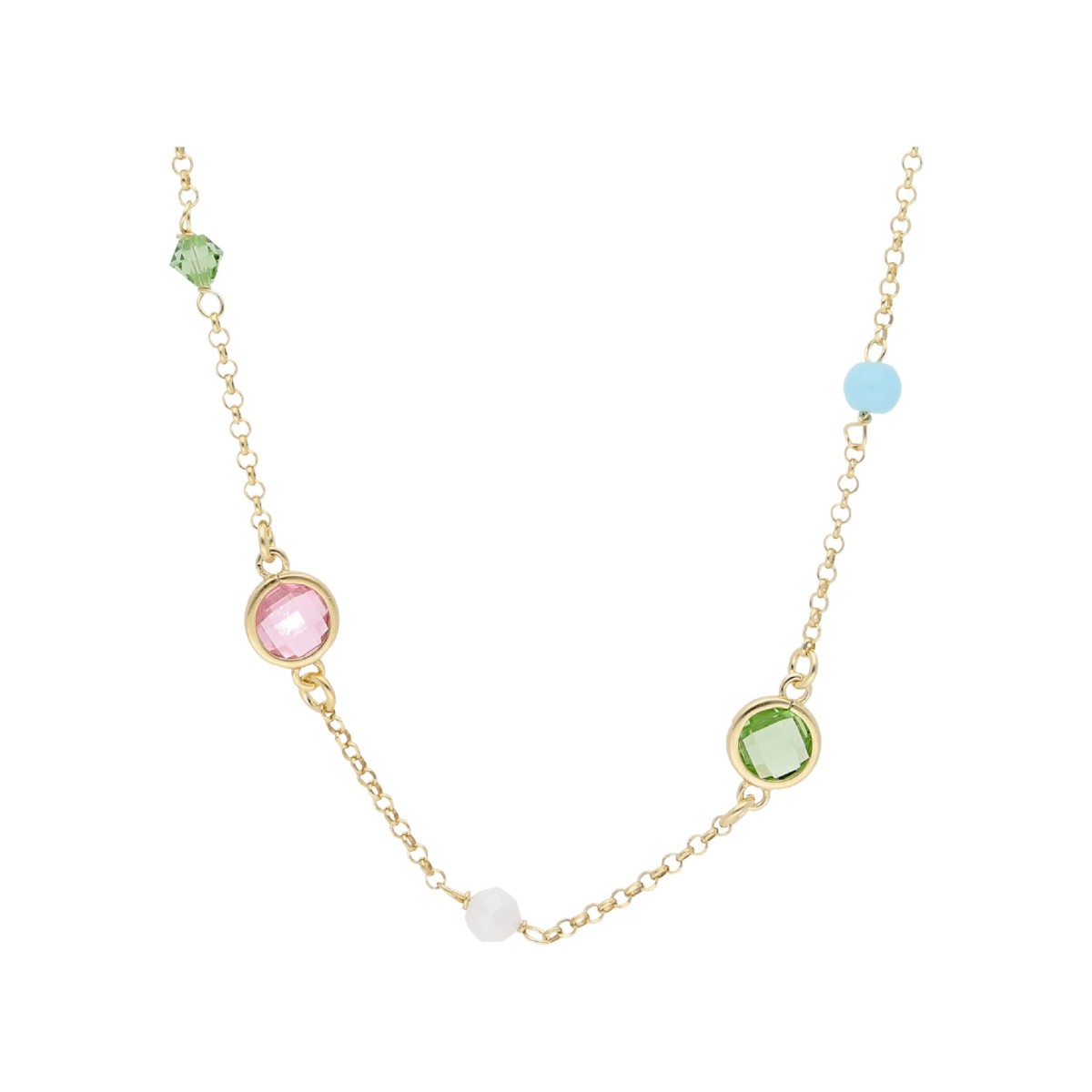 Collar Plata y Circonitas JO-LAF6560CL-D - Relojería Joyería Orlando