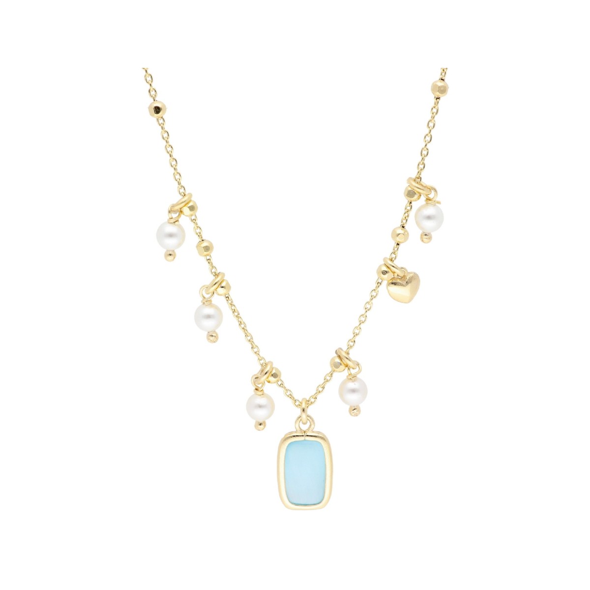 Collar Plata y Perlas JO-LAF6562CL-DT - Relojería Joyería Orlando