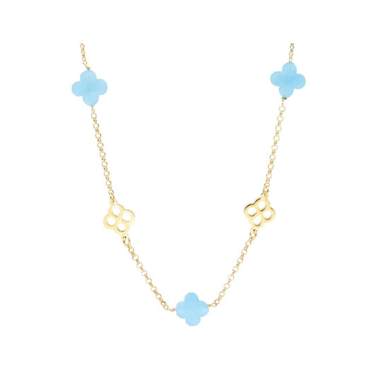 Collar Trébol Plata LAF6557CL-DA - Relojería Joyería Orlando