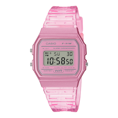 Rellotge Casio Collection Transparent Rosa - JO-F-91WS-4EF