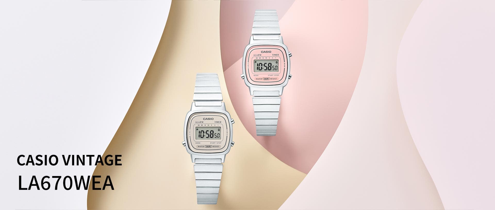 Rellotge Casio Vintage Platejat Dial Gris - JO-LA670WEA-8AEF