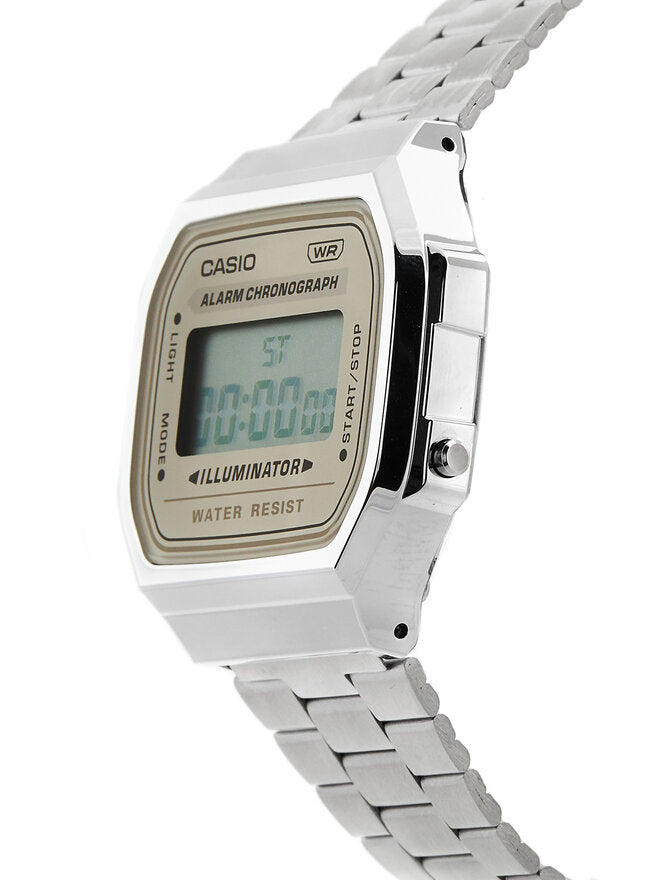 Reloj Casio Vintage  Dial Plateado - JO-A168WA-8AYES