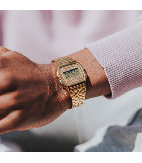 Reloj Casio Vintage  Dorado Espejo - JO-A168WG-9EF