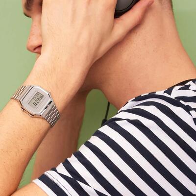 Reloj Casio Vintage  Mirror Face Plateado - JO-A168WEM-7EF