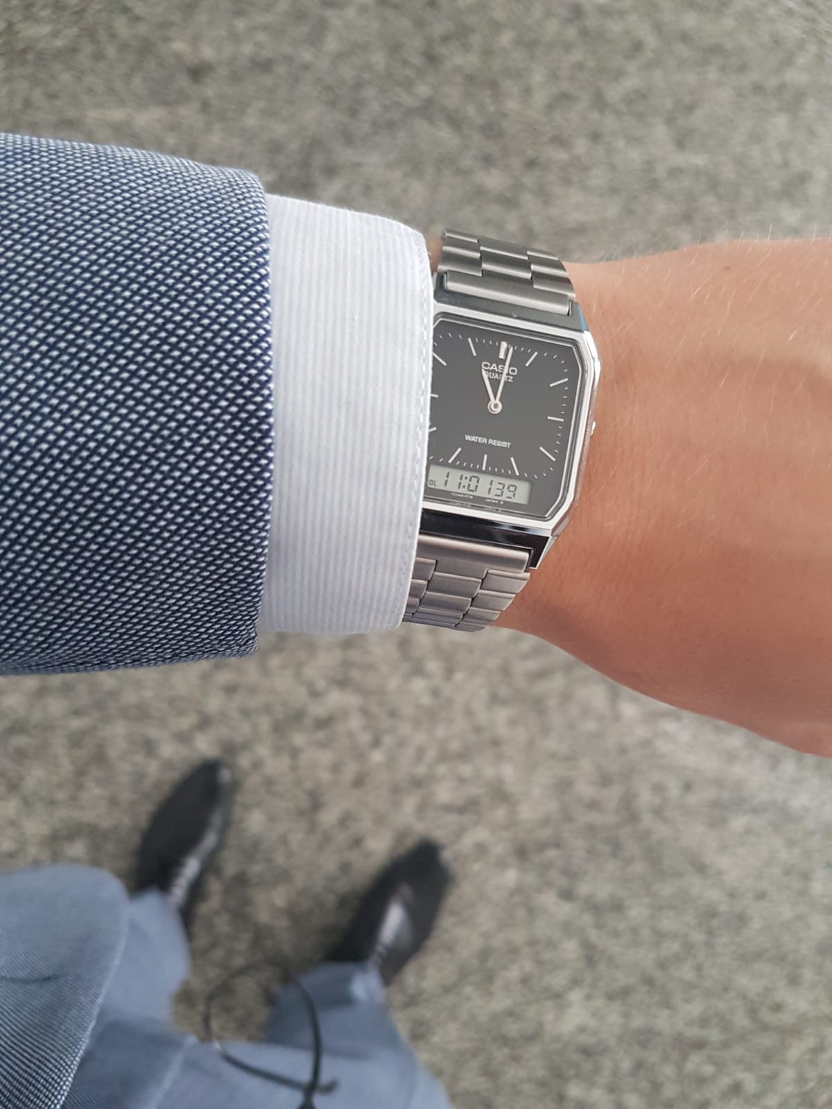 Reloj Casio Vintage  Ana-Digi Negro - JO-AQ-230A-1DMQYES